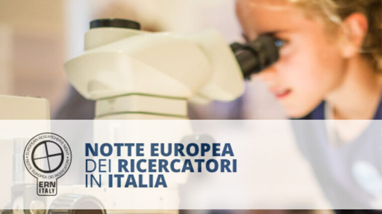 Locandina dell'evento Notte Europea dei Ricercatori in Italia