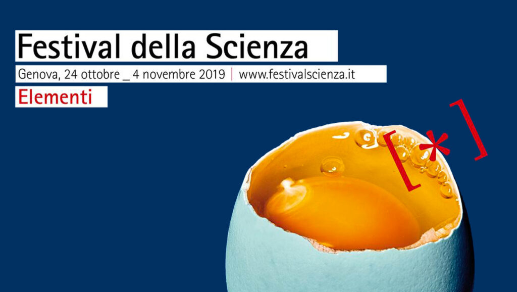 Locandina del Festival della Scienza di Genova 2019