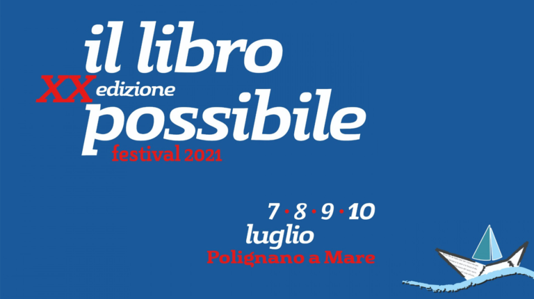 locandina della XXedizione del festival il loro possibile a Polignano a Mare, dal 7 al 9 luglio 2021