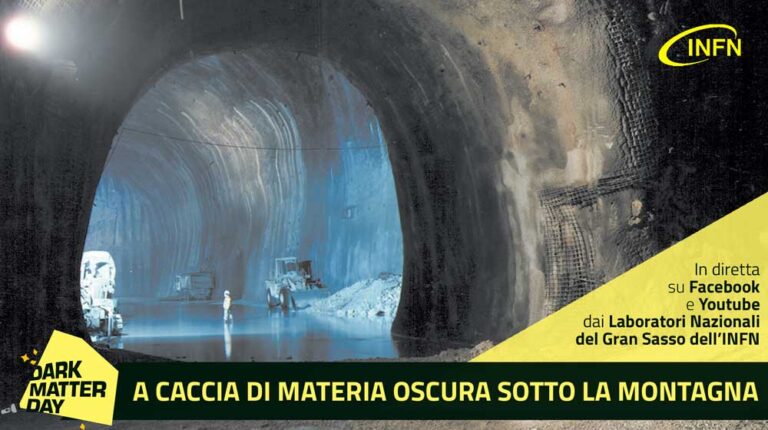grotta sotterranea dove si trova un esperimento sulla dark matter