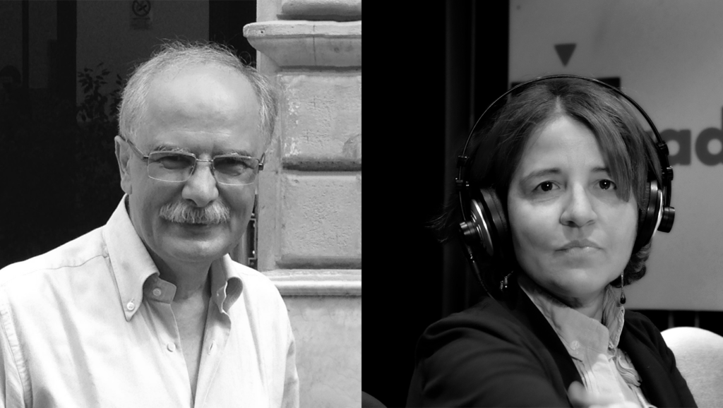 I giornalisti scientifici Pietro Greco e Rossella Panarese