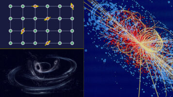 immagine che rappresenta i vetri di spin, le onde gravitazionali e il bosone di higgs