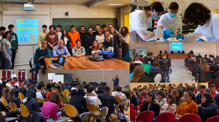 foto di studenti al Radon Day 2022