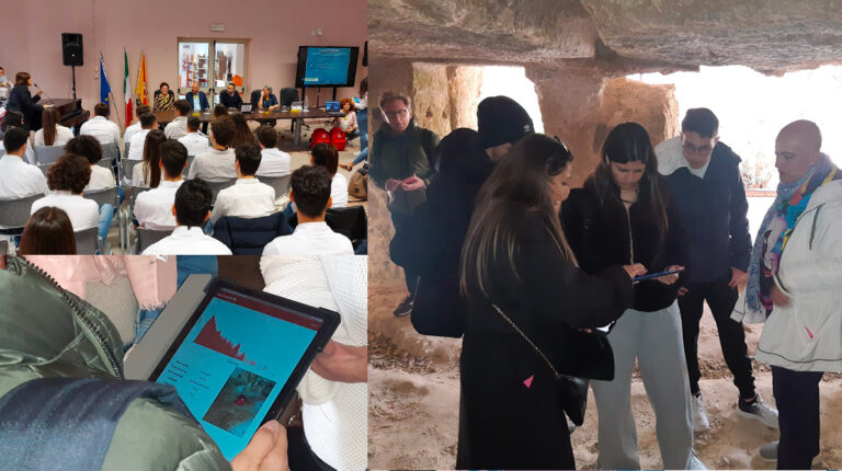 Studenti di ISOradioLAb all'evento al Liceo Majorana e in giro pe rLampedusa a fare misure