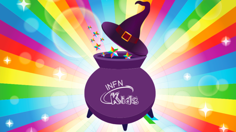 calderone magico pieno di colori