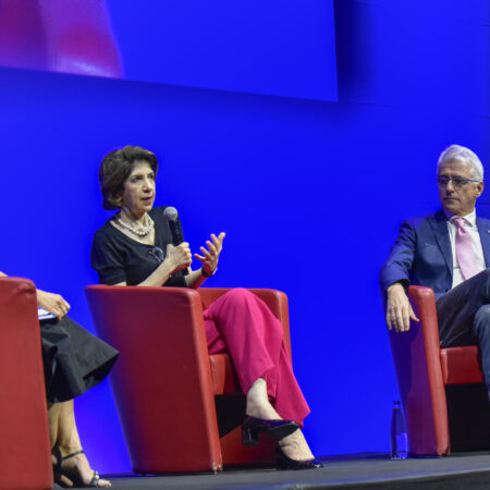 Silvia Bencivelli, Fabiola Gianotti e Antonio Zoccoli