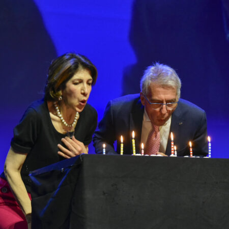 Fabiola Gianotti e Antonio Zoccoli