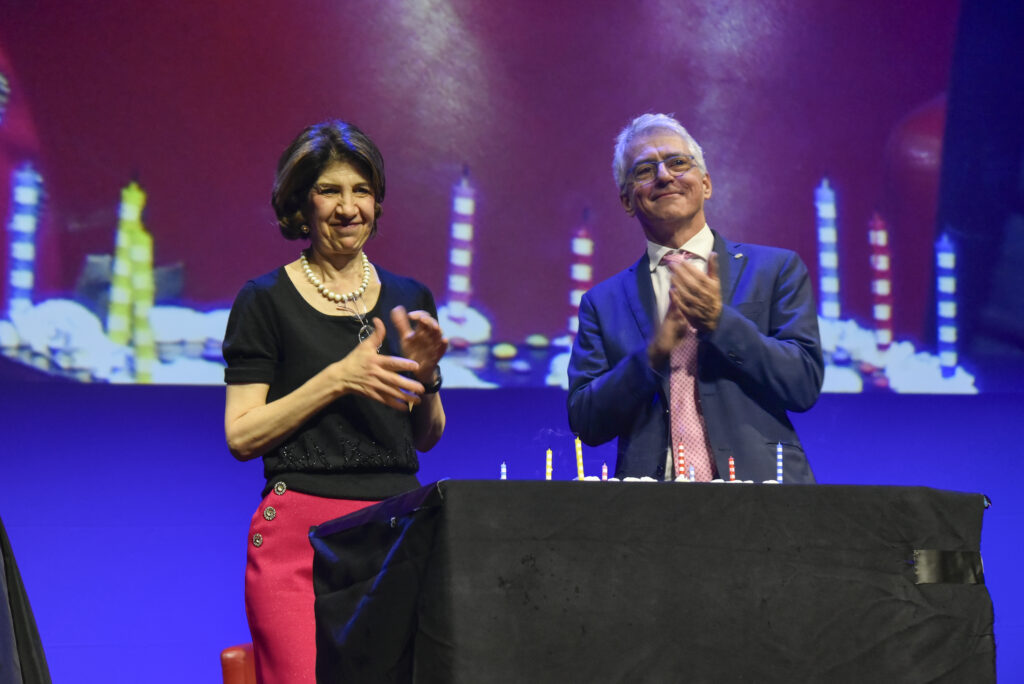 Fabiola Gianotti e Antonio Zoccoli