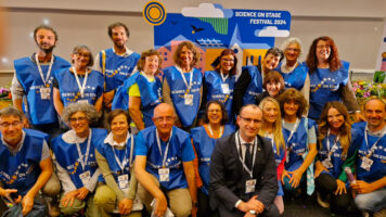 Foto di gruppo dei docenti italiani in Finlandia per Science On Stage