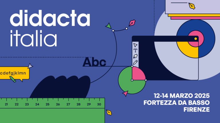 Immagine grafica della fiera Didacta 2025 a cui partecipa l'INFN
