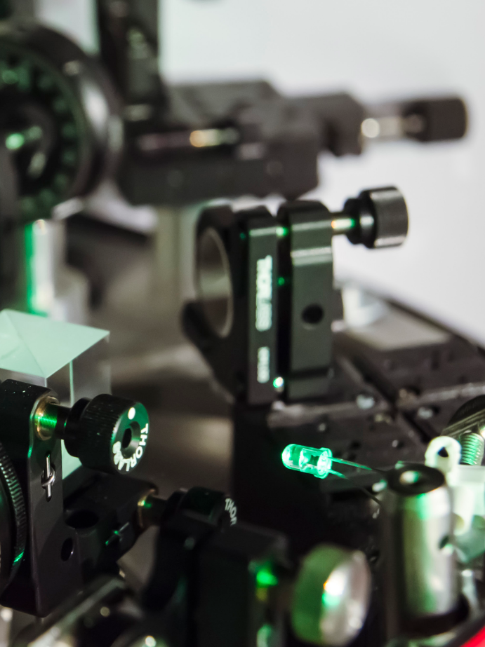 Banco per esperimenti di ottica quantistica